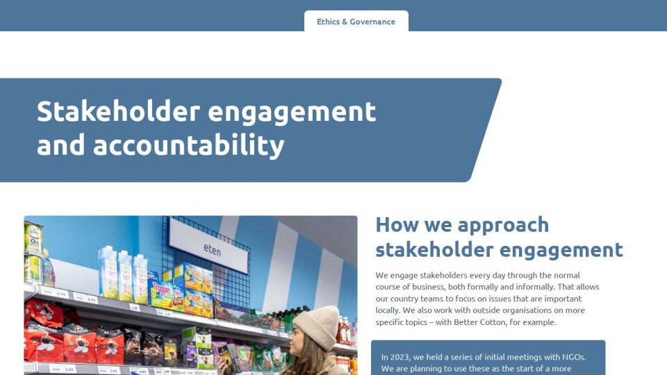 Stakeholder engagement and accountability - Update2023